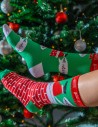 DOUBLE FUN Socks Santa In The House