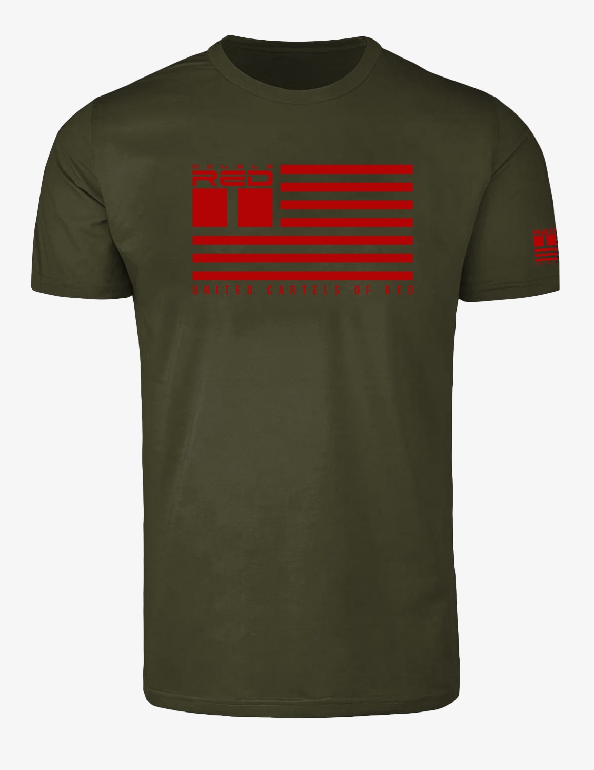United Cartels Of Red UCR™ T-shirt Army Green/Red